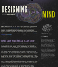 Good Design | Good Web Design | Designing Article | Good Design Principles | Good Design Article. good designing for the mind